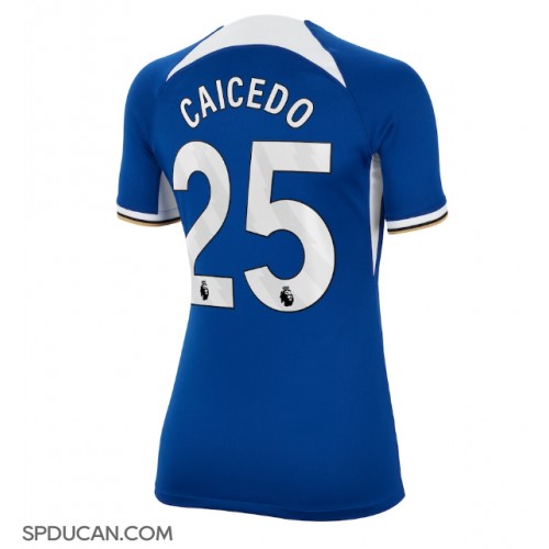 Zenski Nogometni Dres Chelsea Moises Caicedo #25 Domaci 2023-24 Kratak Rukav